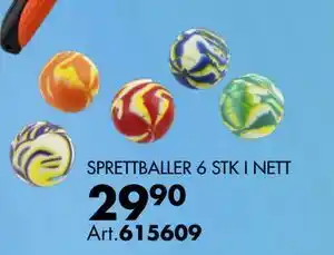 Sparkjøp SPRETTBALLER 6 STK I NETT tilbud