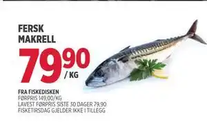 Jacobs FERSK MAKRELL tilbud