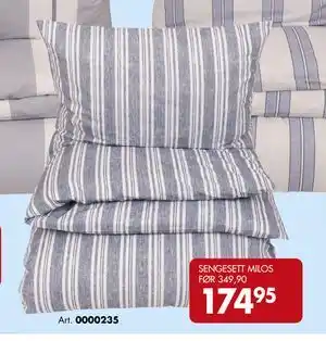 Sparkjøp SENGESETT MILOS tilbud