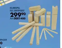 Sparkjøp KLUBBSPILL FSC-SERTIFISERT tilbud
