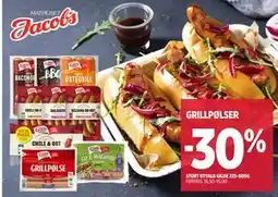 Jacobs GRILLPØLSER tilbud