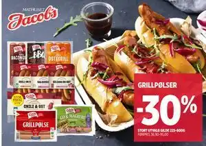 Jacobs GRILLPØLSER tilbud