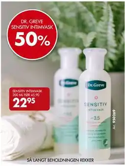 Sparkjøp DR. GREVE SENSITIV INTIMVASK tilbud