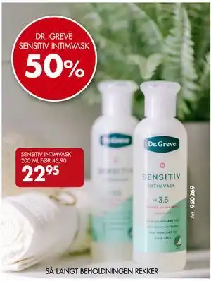 Sparkjøp DR. GREVE SENSITIV INTIMVASK tilbud