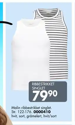 Sparkjøp RIBBESTRIKKET SINGLET tilbud