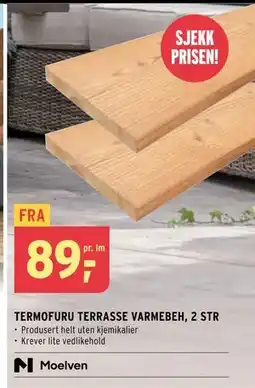 Montér TERMOFURU TERRASSE VARMEBEH, 2 STR tilbud