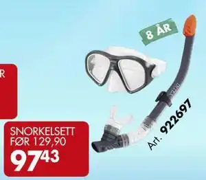 Sparkjøp SNORKELSETT tilbud