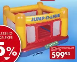 Sparkjøp OPPBLÅSBART HOPPESLOTT tilbud