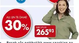 Sparkjøp ALL LIN TIL DAME tilbud
