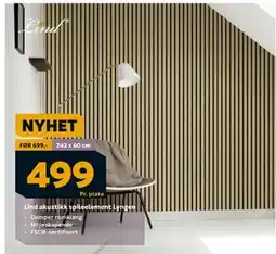 Megaflis Lind akustikk spileelement Lyngen tilbud