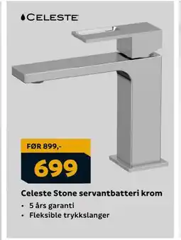 Megaflis Celeste Stone servantbatteri krom tilbud