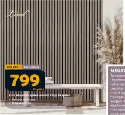 Megaflis Lind Akustikk spileelement Vinje 14 spiler tilbud