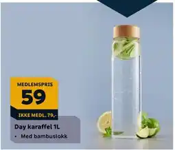 Megaflis Day karaffel 1L tilbud
