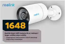 Megaflis Reolink Smart WiFi-kamera 2k m/ nattsyn i farger cx410w colorx w320x tilbud