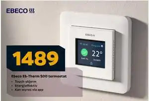 Megaflis Ebeco Eb-Therm 500 termostat tilbud