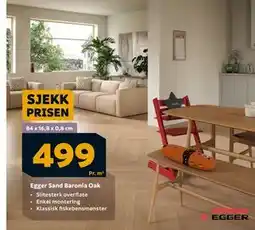 Megaflis Egger Sand Baronia Oak tilbud