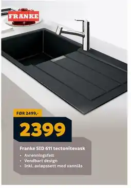 Megaflis Franke SID 611 tectonitevask tilbud