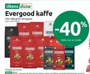 Joker Evergood kaffe tilbud