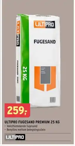 Montér ULTIPRO FUGESAND PREMIUM 25 KG tilbud