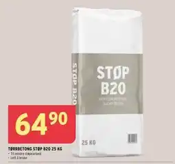 Montér TØRRBETONG STØP B20 25 KG tilbud