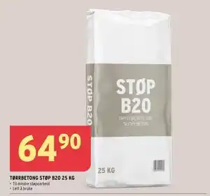 Montér TØRRBETONG STØP B20 25 KG tilbud