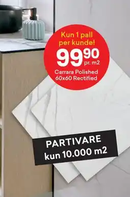 Right Price Tiles Carrara Polished tilbud