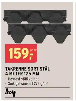 Montér TAKSHINGEL SKRÅ SORT tilbud
