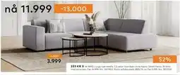 Skeidar Lugo hjørnesofa tilbud