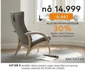 Skeidar Delta Lenestol tilbud