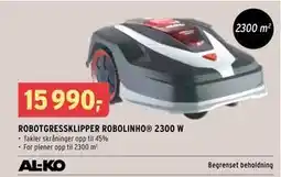 Montér ROBOTGRESSKLIPPER ROBOLINHO 2300 W tilbud