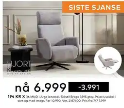 Skeidar Argo lenestol tilbud