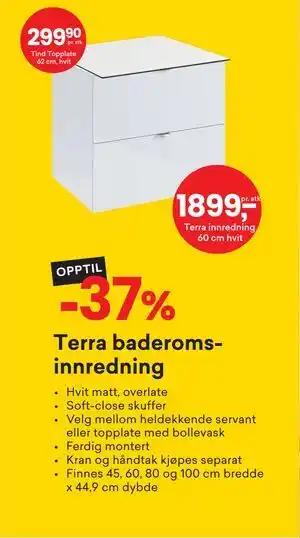 Right Price Tiles Terra baderomsinnredning tilbud