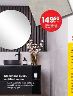 Right Price Tiles Glamstone 80x80 rectified serien tilbud
