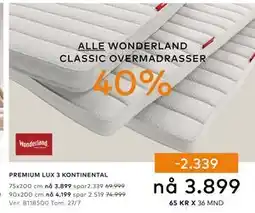 Skeidar PREMIUM LUX 3 KONTINENTAL tilbud