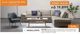Skeidar Modern Living hjørnesofa tilbud