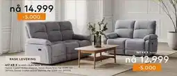 Skeidar Denver 2-seter recliner elektrisk tilbud