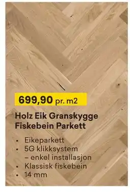 Right Price Tiles Holz Eik Granskygge Fiskebein Parkett tilbud