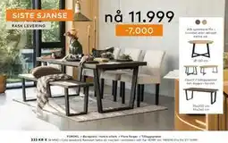 Skeidar Calia spisebord tilbud