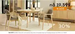 Skeidar Woodcraft rundt spisebord tilbud