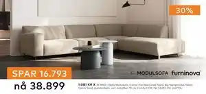 Skeidar Vesta Modulsofa, 3-seter med åpen ende høyre tilbud