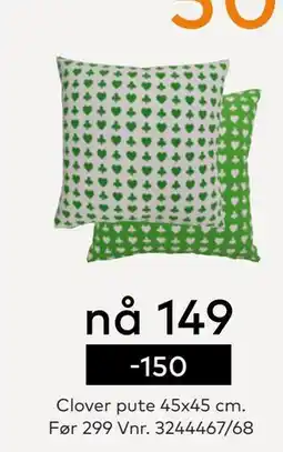 Skeidar Clover pute 45x45 cm tilbud