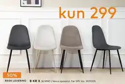 Skeidar Venus spisestol tilbud