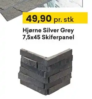Right Price Tiles Hjørne Silver Grey 7,5x45 Skiferpanel tilbud