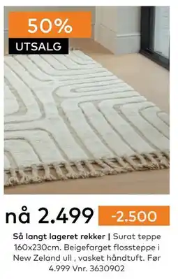 Skeidar Surat teppe tilbud
