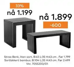 Skeidar Straa Benk tilbud