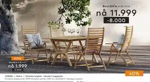 Skeidar Portefino stol tilbud
