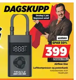 POWER Luftkompressor og powerbank tilbud