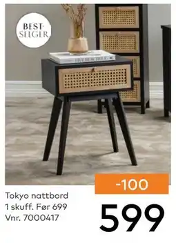 Skeidar Tokyo nattbord tilbud