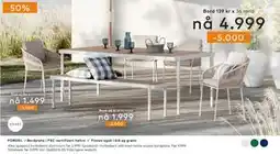 Skeidar Alba spisestol hvitlakkert aluminium tilbud