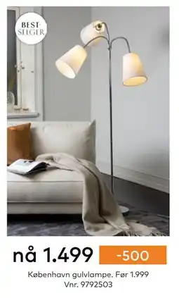 Skeidar København gulvlampe tilbud